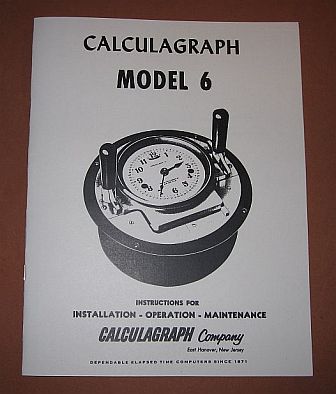 Calculagraph Model 6 Instruction Book
